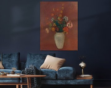 Odilon-Redon-Bouquet in einer chinesischen Vase