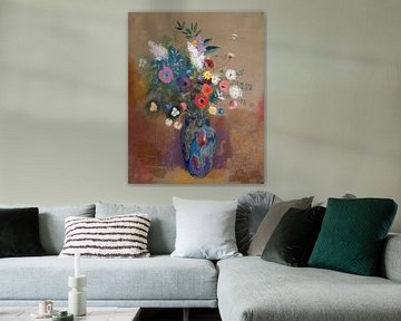 Odilon Redon-Bouquet van bloemen