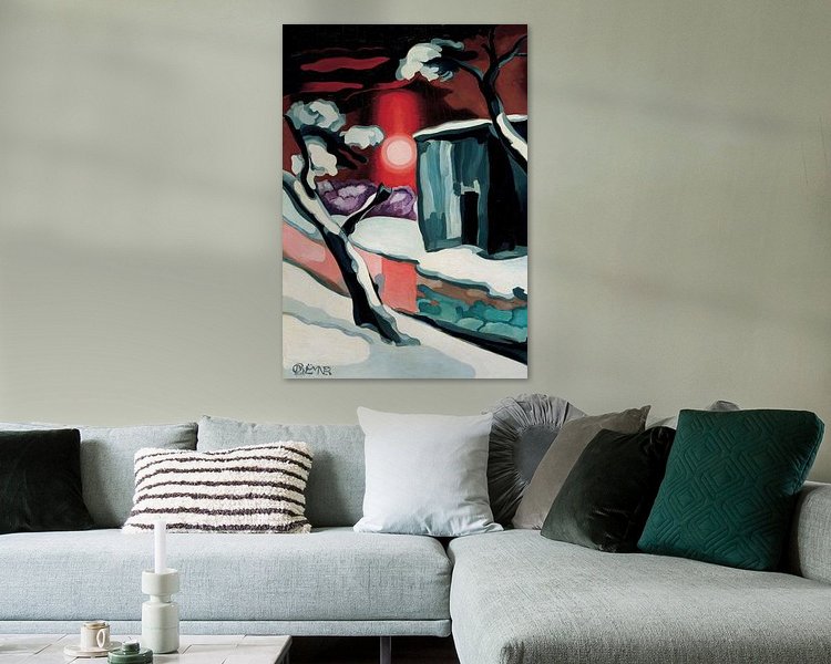 Example of the artwork in a room