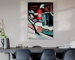 Example of the artwork in a room