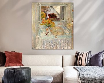 Pierre Bonnard-Naakttafel en spiegel