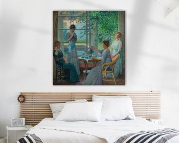 Robert Vonnoh-Portret van Ellen Axson Wilson en haar drie dochters