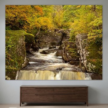 Chute d'eau en automne