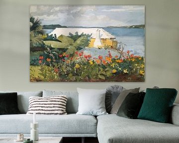 Winslow Homer-Flower Garden en Bungalow, Bermuda