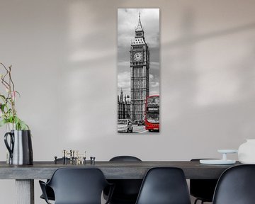 Elizabeth Tower | Vertikales Panorama von Melanie Viola