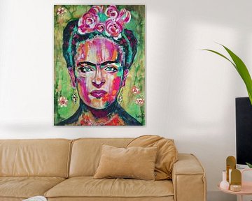 Frida "Flowers" by Kathleen Artist Fine Art