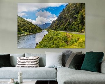 Fluss und Berge Neuseeland von Ivo de Rooij