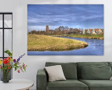 Ransdorp tegen de rand van Amsterdam met lente lucht van Jeffrey Steenbergen