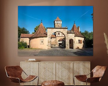 Poort naar Rothenburg ob der Tauber van Elles Rijsdijk