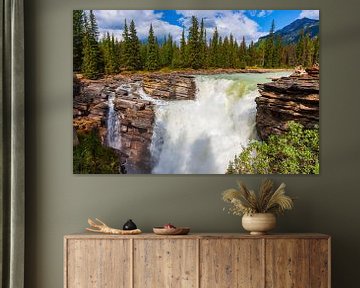 Athabasca waterfall in Jasper N.P., Alberta, Canada