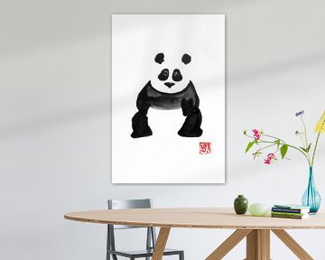 grappige panda van Péchane Sumie