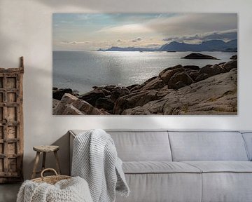 Spektakuläres Licht an der Küste, Lofoten-Archipel, Norwegen, Skandinavien von Mieneke Andeweg-van Rijn