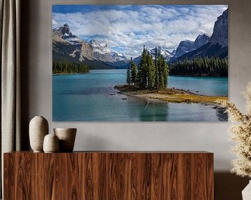 Île Spirit, lac Maligne, Canada sur Adelheid Smitt