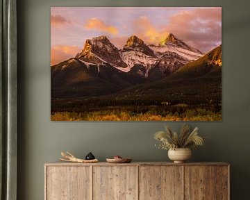 Three Sisters, Canmore, Canada van Adelheid Smitt