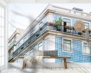 Lisbon Portugal Architecture | The Blue Building by Raisa Zwart Travel Photography Prints