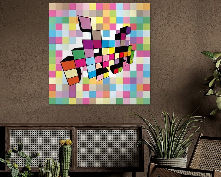 Example of the artwork in a room