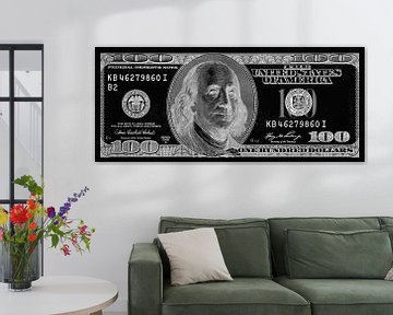 All about the Benjamins - 100 dollar kunstwerk van Roger VDB
