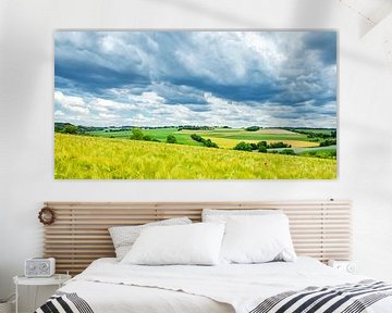 View over the dry valley near Colmont by peter reinders