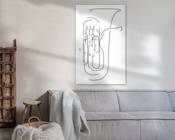 Euphonium Silhouette by Drawn by Johan