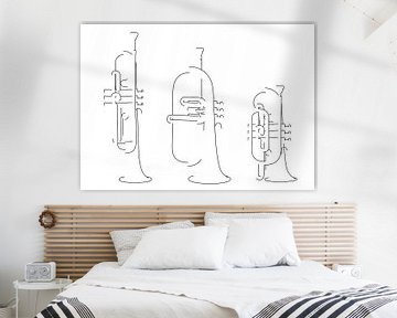 Niet altijd een trompet van Drawn by Johan