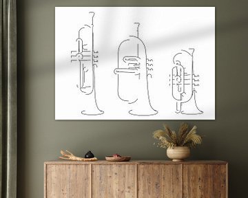 Niet altijd een trompet van Drawn by Johan