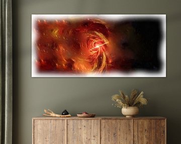 Abstract fantasie nebula van Maurice Dawson