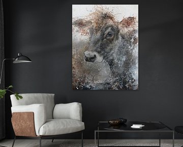 Jersey koe van Peter van Loenhout