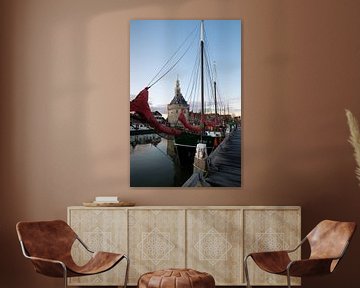 Ship in the Inner Harbour of Hoorn by Esther Seijmonsbergen