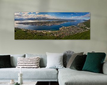 Panorama de Tromsø, Norvège sur Adelheid Smitt