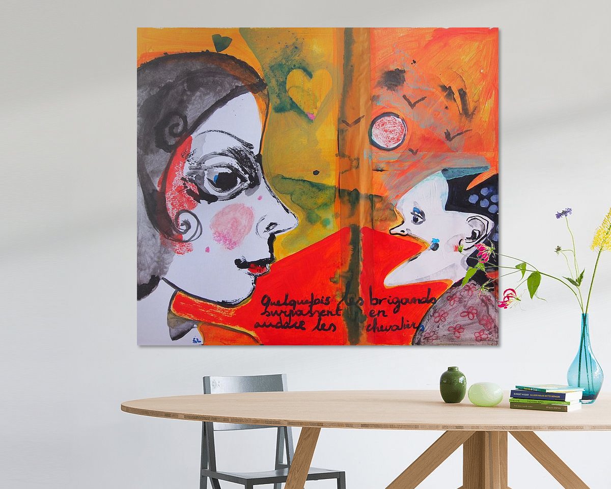 Example of the artwork in a room
