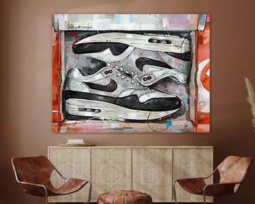 Nike air max 1 schilderij.