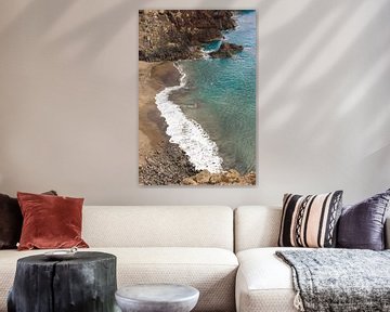 Natural beach Prainha on Madeira by Map of Joy