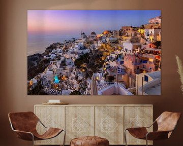 Evening in Oia, Santorini, Greece by Adelheid Smitt