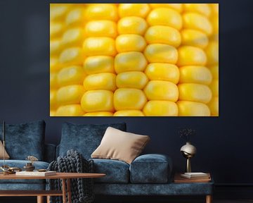 Frischer gelber Mais auf dem Kolben. von Sjoerd van der Wal Fotografie