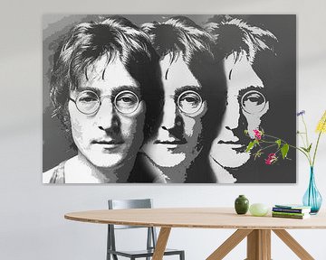 John Lennon, digital bearbeitetes Porträt von Gert Hilbink