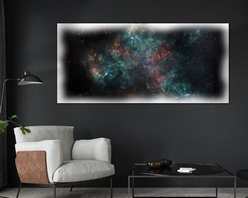 Abstract fantasie nebula van Maurice Dawson