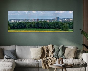 Skyline van Heerlen tijdens de zomer van 2020