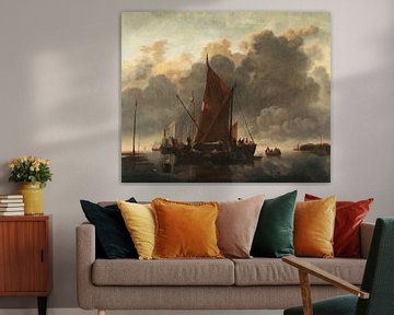 Schiffe auf ruhiger See, Jan van de Cappele