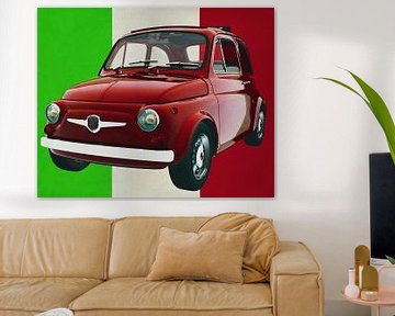 Fiat Abarth 595 uit 1968 symbool van de Italiaanse cultuur van Jan Keteleer