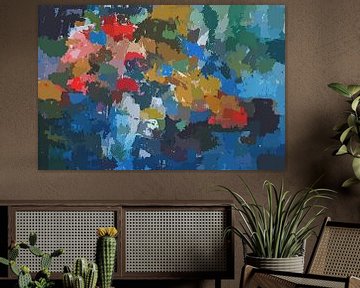 Abstracte impressie van bloemen van Paul Nieuwendijk