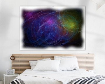 Abstract fantasy nebula galaxy by Maurice Dawson