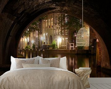 View under the Maartensbrug bridge in Utrecht by Donker Utrecht