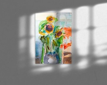 Zonnenbloem van Antonie van Gelder Beeldend kunstenaar