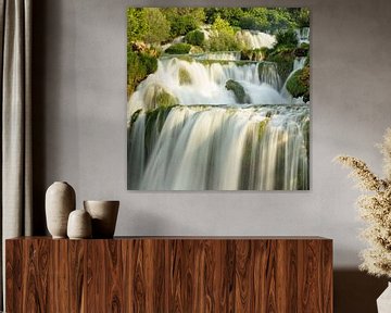 Skradinski Buk Wasserfall, Nationalpark Krka, UNESCO Weltnaturerbe, Dalmatien, Kroatien von Markus Lange
