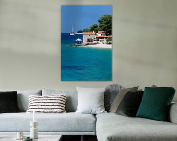 Haus am Strand, Bol, Insel Brac, Dalmatien, Kroatien von Markus Lange