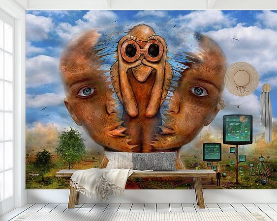 Example of the artwork in a room