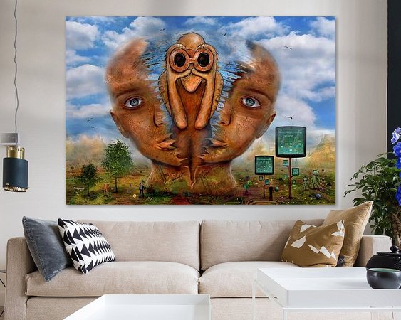 Example of the artwork in a room