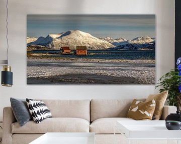 Winter op Sommarøya, Noorwegen van Adelheid Smitt