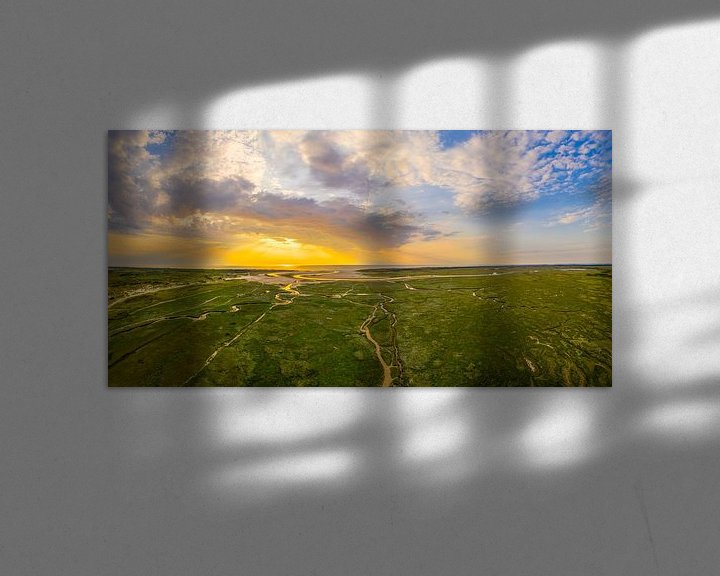Sfeerimpressie: Zonsondergang bij de Slufter van Patrick van Oostrom