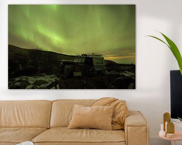 Aurora above Iceland by Leon Eikenaar